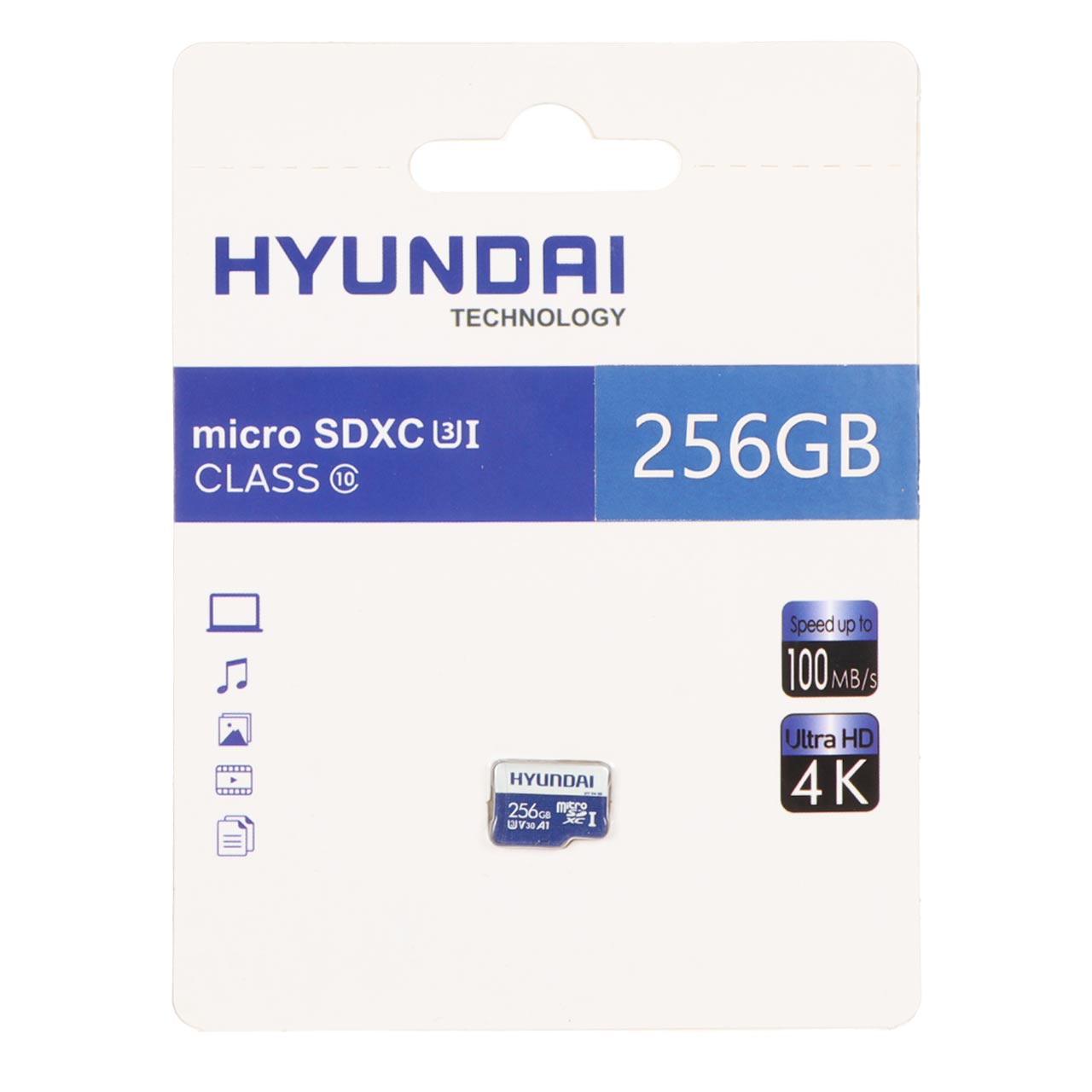 Hyundai microSDXC U3 Class 10 - 100MB/s - 256GB (گارانتی IPM)